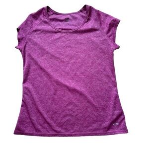 ❄️ C9 by Champion Pink Purple Workout Athletic Running Short Sleeve Tee Shirt L